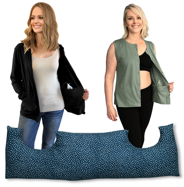 3 Pack with Hoodie, Pillow and Shirt (B,T,Hb) | Mastectomy Kit