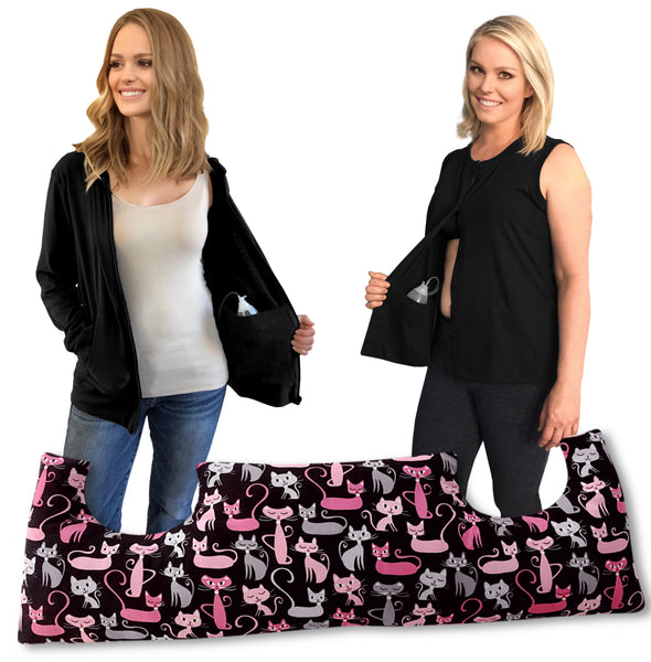 3 Pack MASTECTOMY Kit Must Have SHIRT and Chest PILLOW (K,T1,Hb) 3+ discount included!