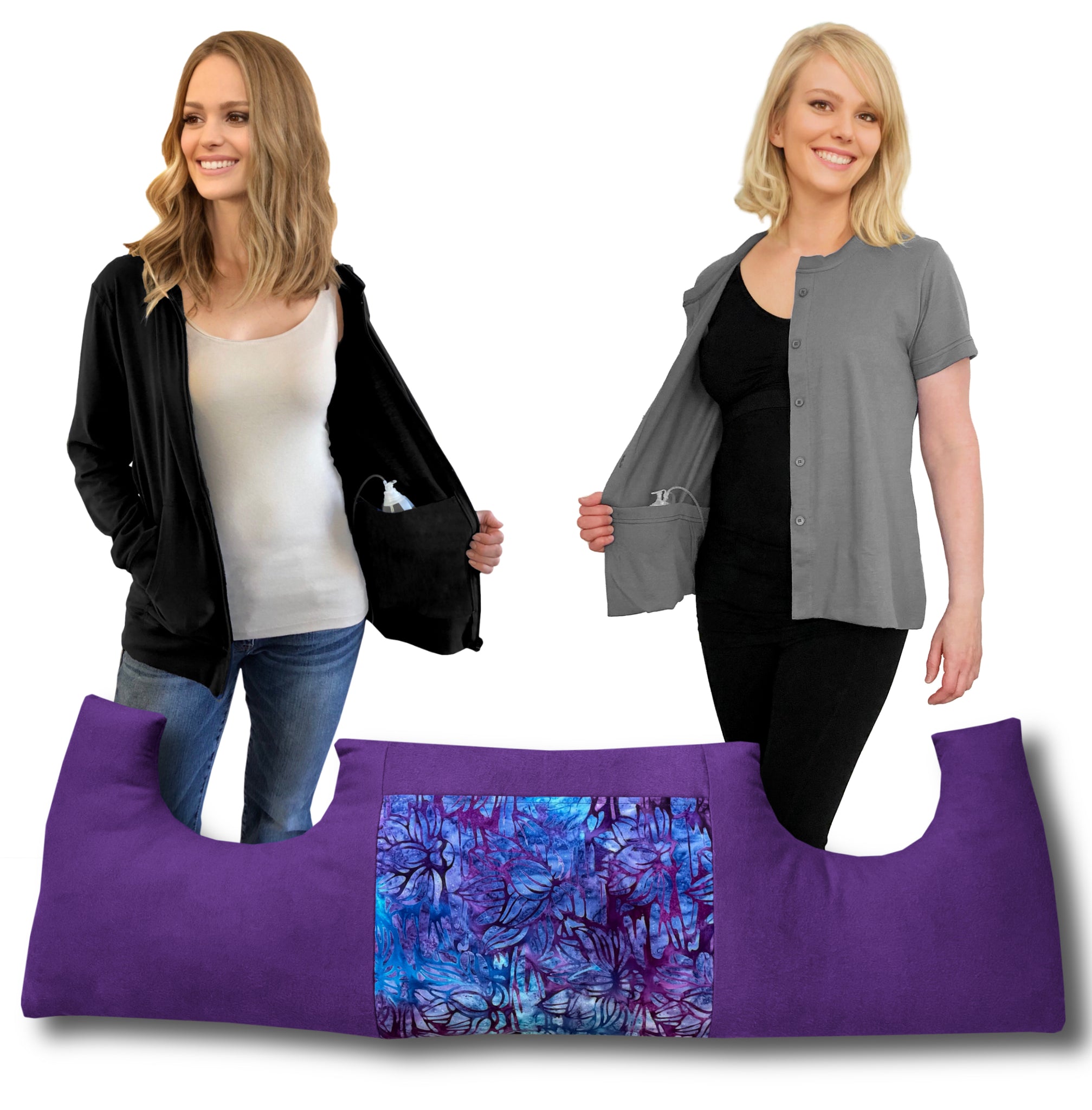 3 Pack MASTECTOMY Kit Must Have SHIRT and Chest PILLOW (Ppp,T1,Hb) 3+ discount included!
