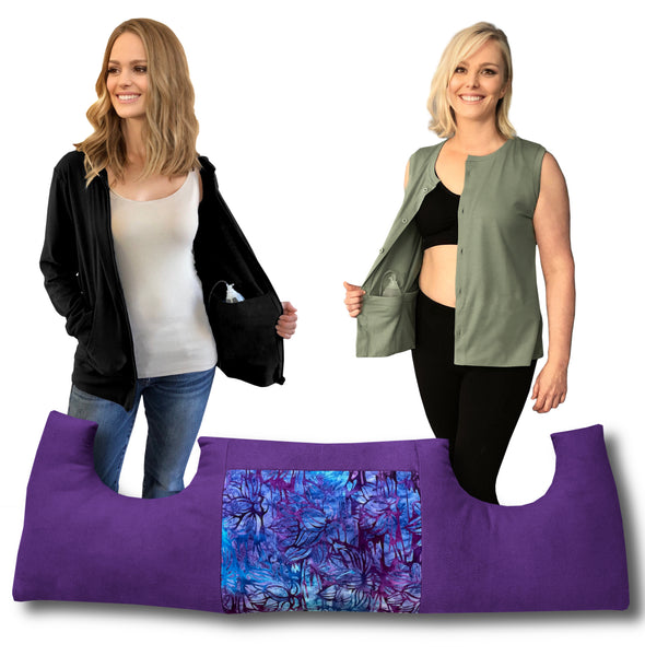 3 Pack MASTECTOMY Kit Must Have SHIRT and Chest PILLOW (Ppp,T1,Hb) 3+ discount included!