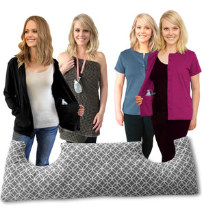 Mastectomy 5 Pack - 1 Pillow, 1 Hoodie, 2 Tops, 1 Shower Lanyard (Hb,T2)