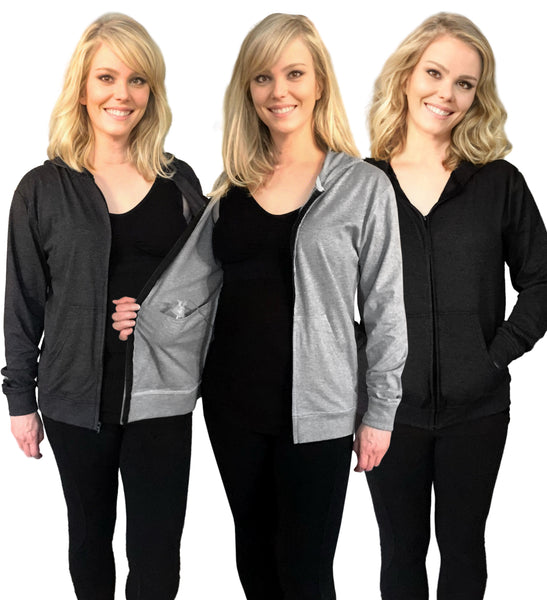 mastectomy hoodie sweatshirt sweater drain holder