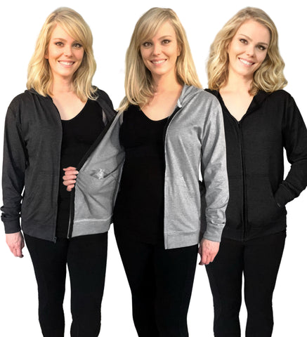 mastectomy hoodie sweatshirt sweater drain holder