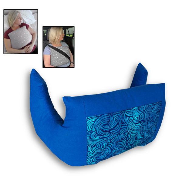 Pretty Vibrant Blue Mastectomy Chest Surgery Pillow Gift
