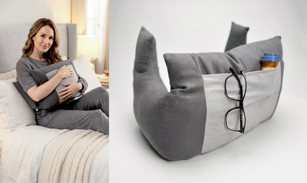 Post-Mastectomy Chest Recovery Pillow with Underarm Support - 100% Cotton Seatbelt Protector for Breast and Heart Surgery