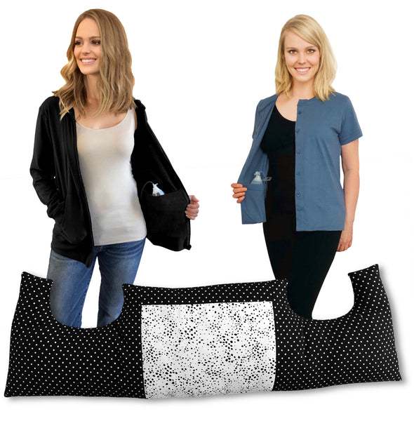 3 Pack MASTECTOMY Kit Must Have SHIRT and Chest PILLOW (Pqp,T1,Hb)
