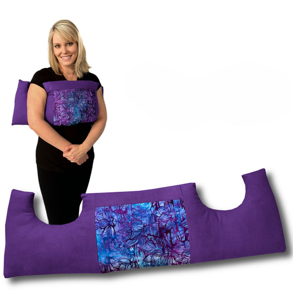 purple mastectomy pillow chest
