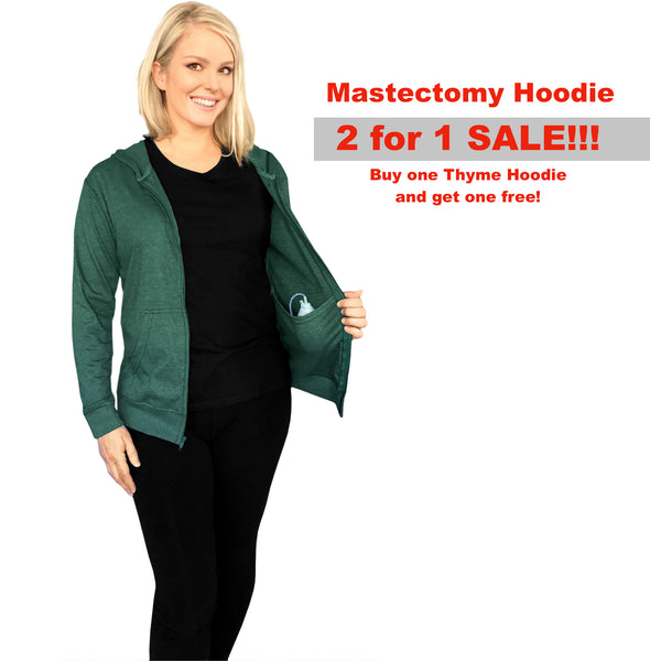 HOODIE Drain Holding for Mastectomy