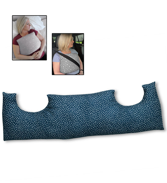 Blue mastectomy pillow breast surgery gift